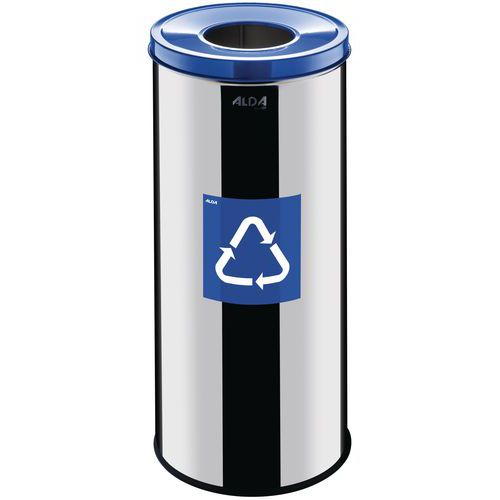 Poubelle Métallique Prestige Eko De Recyclage 45 L Bleu