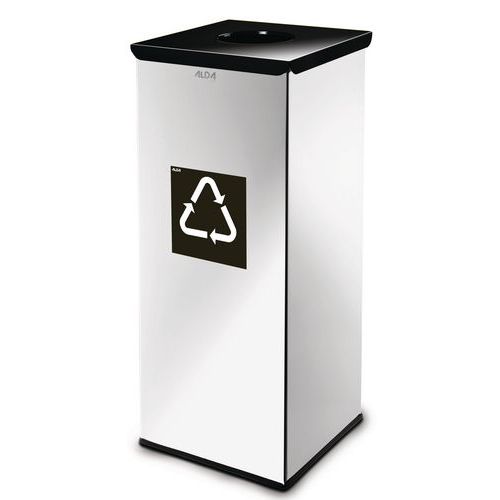 Poubelle Métallique Prestige De Recyclage 60 L Noir