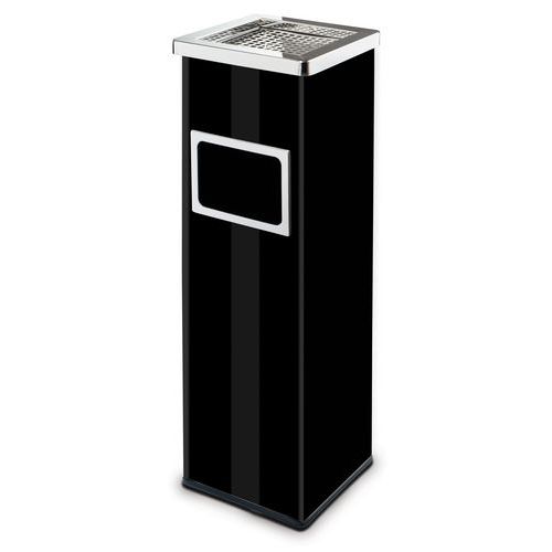 Poubelle Extérieure Mirage Avec Cendrier 22 L Noir