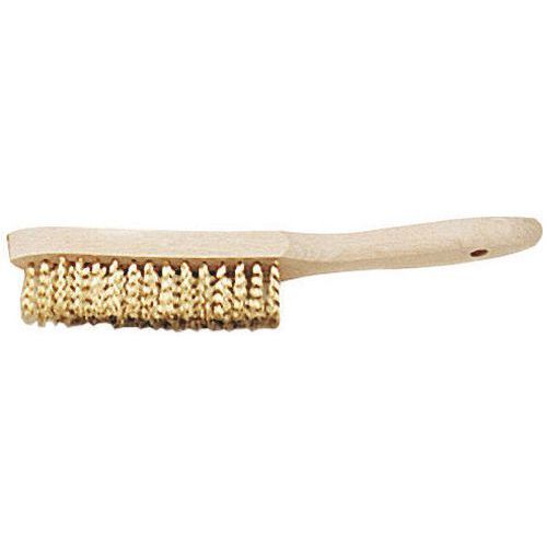 Brosse Métallique à Manche 4 Rangs Fil Dur