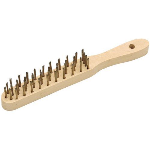 Mob 1 Brosse Métallique Manche Bois Hêtre - Mob