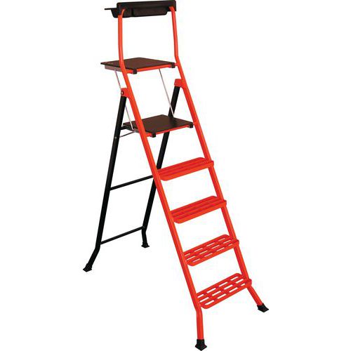 Escabeau Pro Acier LescaboÂ® Caillebotis 110 Cm Acier Peint