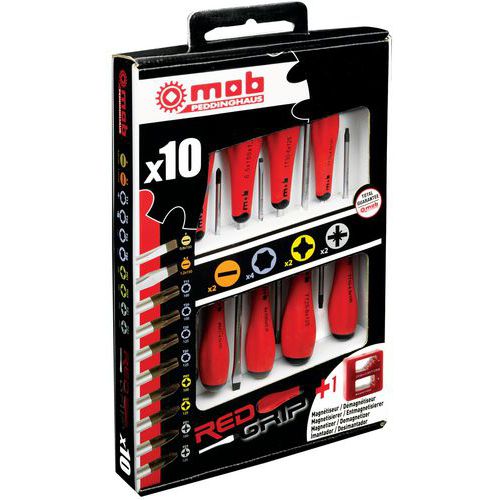 Jeu de 10 tournevis - Mob Jeu de 10 tournevis - Mob