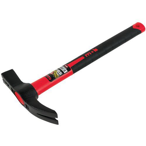MOB - Marteau de coffreur manche tri-matière aimanté - 830g - 375mm - 57% recyclé