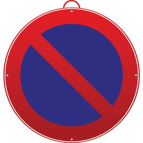 Mondelin - Panneau Stationnement Interdit Rond Rigide Ø 280mm - Signalétique de Sécurité