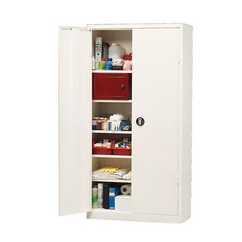 Armoire à pharmacie grande capacité - 2 portes - Manutan.fr