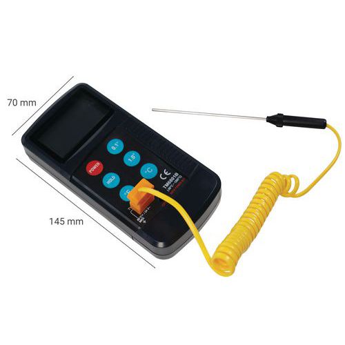 Thermomètre Digital Haute Précision Avec Sonde 10m - Mesure Température Eau Et Liquides De -50 à +200°C, Idéal Pour Usage Professionnel Et Domestique