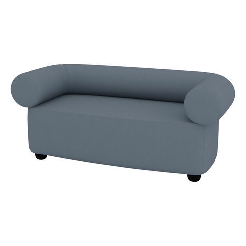 Canapé 2 Places Abyssa Tissu Non Feu M1 Gris Moyen