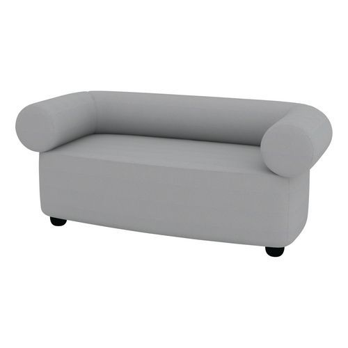 Canapé 2 Places Abyssa Tissu Non Feu M1 Gris Clair