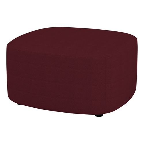 Grand Pouf Abyssa Tissu Non Feu M1 Grenat