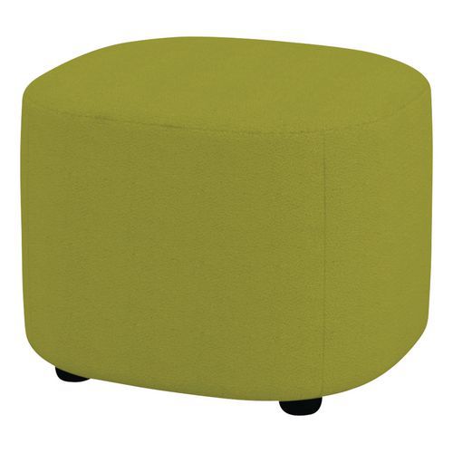 Petit Pouf Abyssa Tissu Non Feu M1 Vert