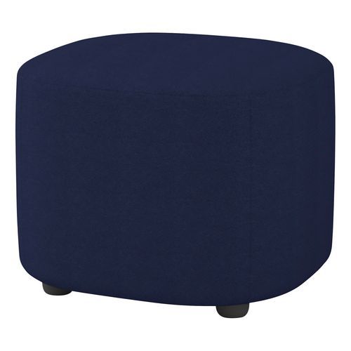 Petit Pouf Abyssa Tissu Non Feu M1 Bleu Marine