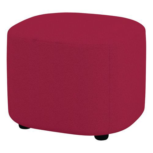 Petit Pouf Abyssa Tissu Non Feu M1 Fuchsia