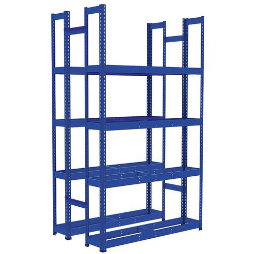 Rayonnage Pour Pneus Rapid 1 2440x1525x455 4 Niv Bleu