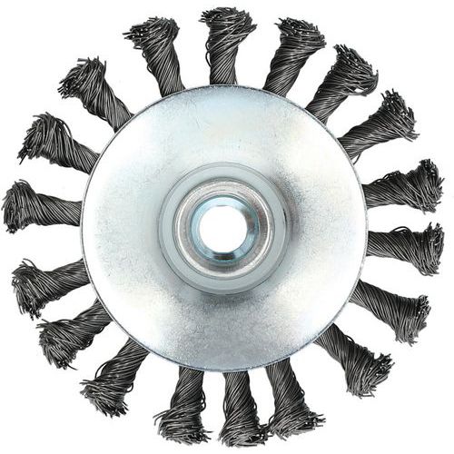 Brosse Conique Pour Meuleuse Fil Torsadé 05 115x15xm14 T275