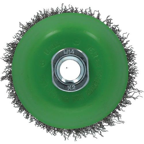 Brosse Pour Meuleuse Fil Ondulé 03 Inox 80xm14 T25