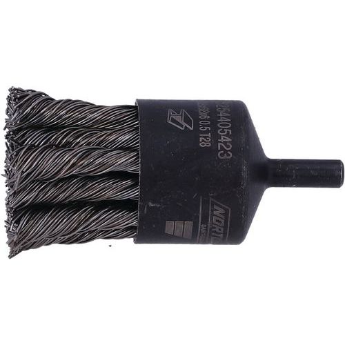 Brosse Pinceau Perceuse Fil Torsadé 050 28x68mm T28 Tige 6mm