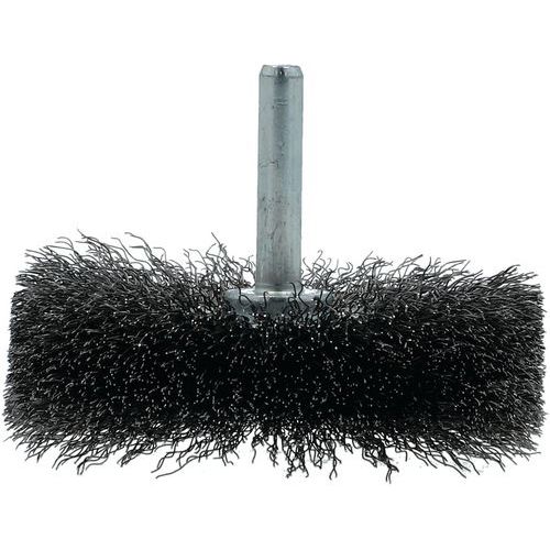 Brosse Pour Perceuse Fil Ondulé 02 70x10mm T19 Tige 6mm