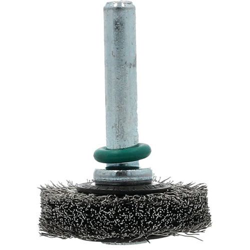 Brosse Pour Perceuse Fil Ondulé 02 Inox 30x9mm T65 Tige 6mm