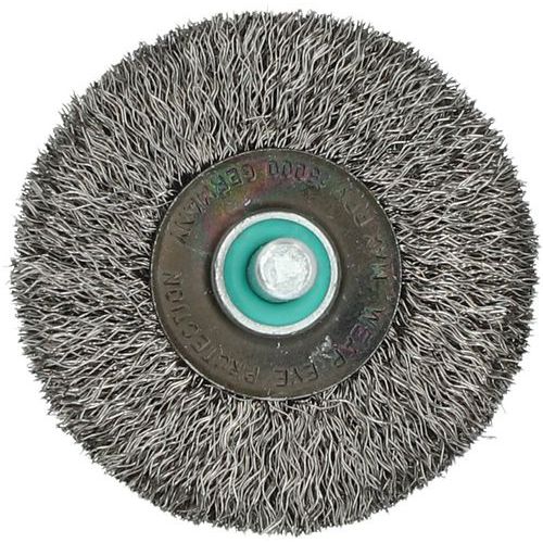 Brosse Pour Perceuse Fil Ondulé 02 Inox 50x15mm T125mm Tige 6mm