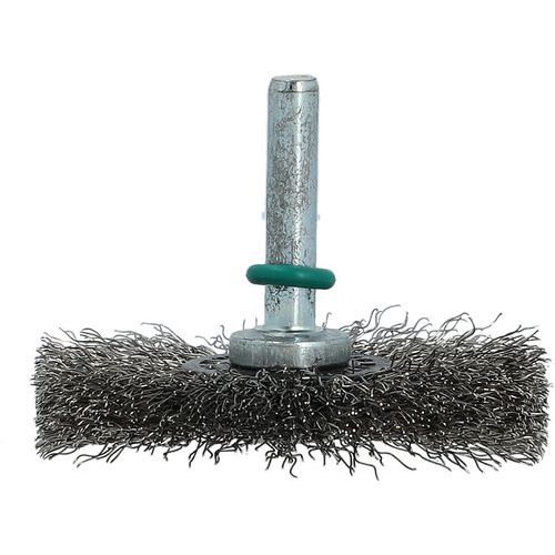 Brosse Pour Perceuse Fil Ondulé 02 Inox 60x10mm T175 Tige 6mm