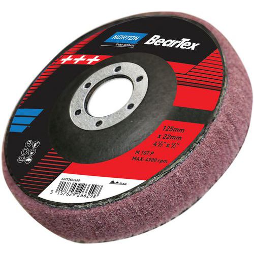 Disque à Lamelles Non Tissées Beartex Mixte Ø115x22mm Grain Très Fin