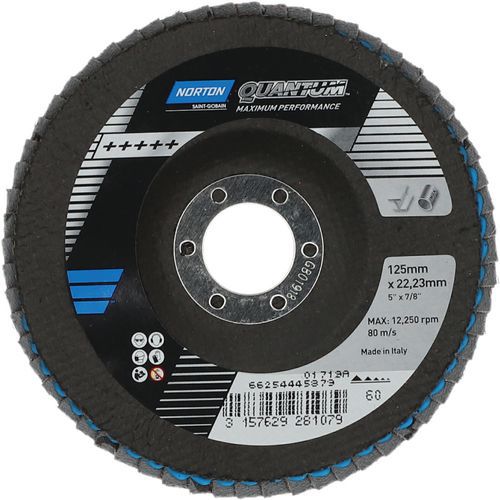 Disque à Lamelles Bombé Quantum Ø125x22mm Grain 60