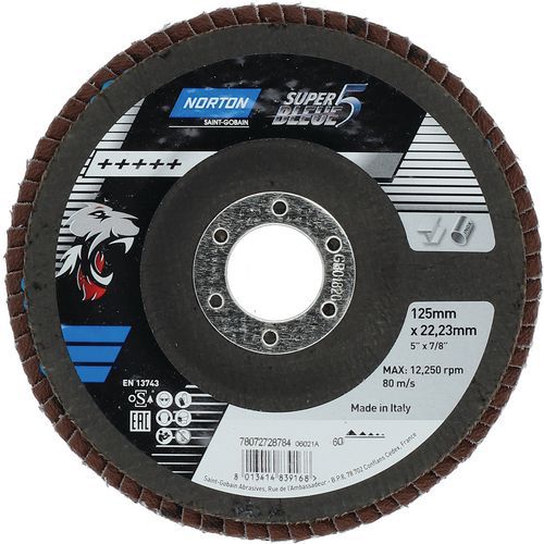 Disque à Lamelles Bombé Sb5 Ø125x22mm Grain 60