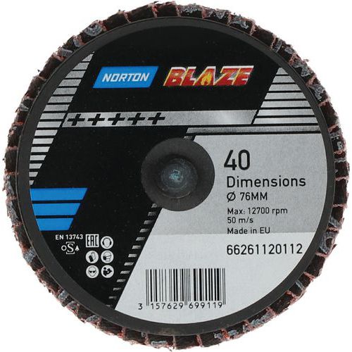 Disque à Lamelles Mini Blaze Ø75x0mm Sl3mm Grain 40