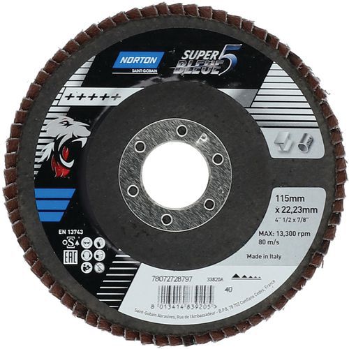 Disque à Lamelles Plat Sb5 Ø115x22mm Grain 40