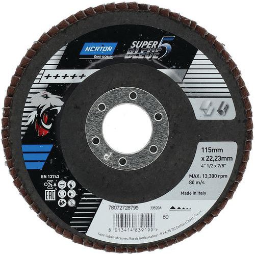 Disque à Lamelles Plat Sb5 Ø115x22mm Grain 60