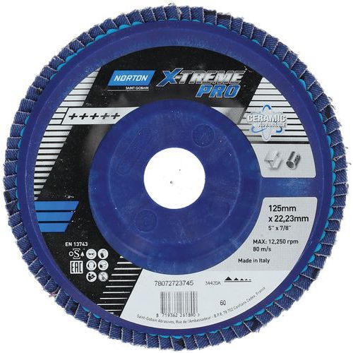 Disque à Lamelles Plat X-treme Pro Ø125x22mm R928mm Grain 60