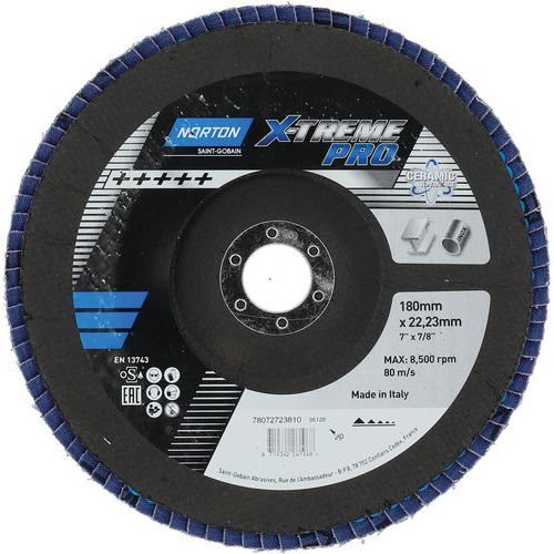 Disque à Lamelles X-treme Pro Ø180x22mm R928mm Grain 40
