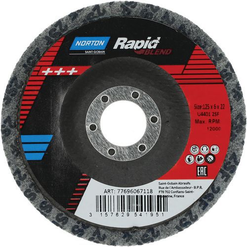 Disque à Moyeu Déporté Rapid Blend Nex Ø125x6x22mm Grain 2sf