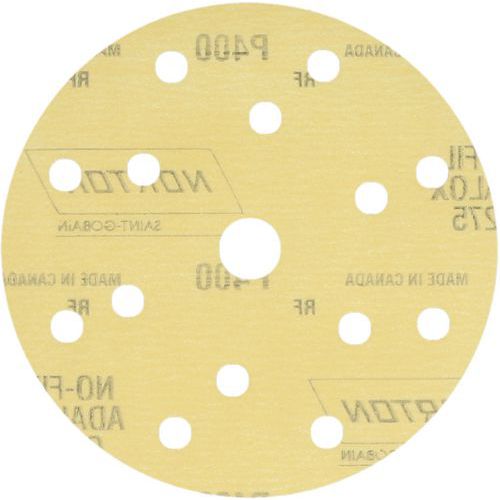 Norton - Disque auto-agrippant Pro Film Ø150x18mm Grain 400 - Finition - 14+1 Trous