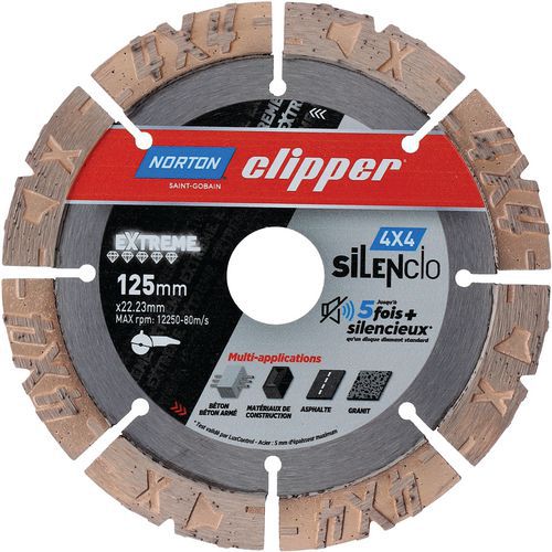 Disque Diamant 4x4 Extreme Silencio Ø125x22.23mm