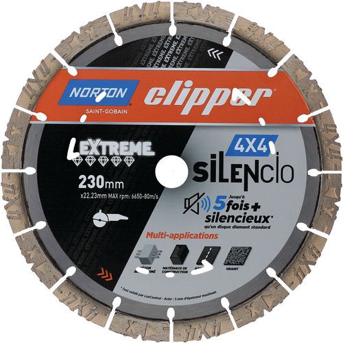 Disque Diamant 4x4 Extreme Silencio Ø230x22.23mm