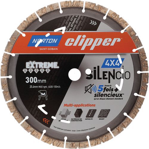 Disque Diamant 4x4 Extreme Silencio Ø300x25.4mm