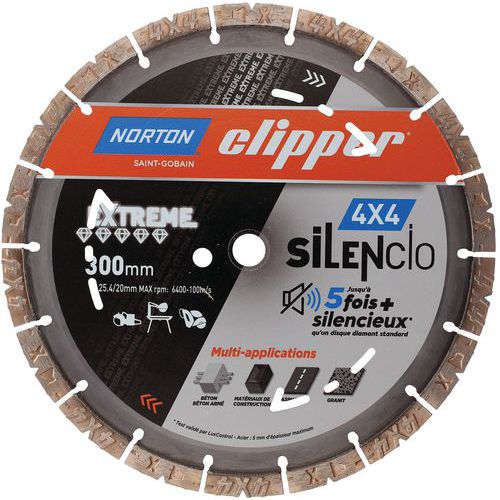 Disque Diamant 4x4 Extreme Silencio Ø300x25.4mm