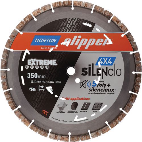 Disque Diamant 4x4 Extreme Silencio Ø350x25.4mm