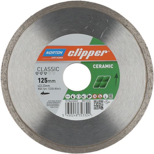 Disque Diamant Classic Ceramic Ø125x22.23mm