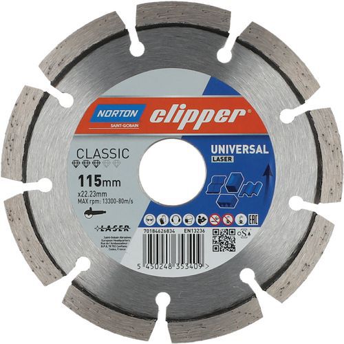 Disque Diamant Classic Universal Laser Ø115x22.23mm