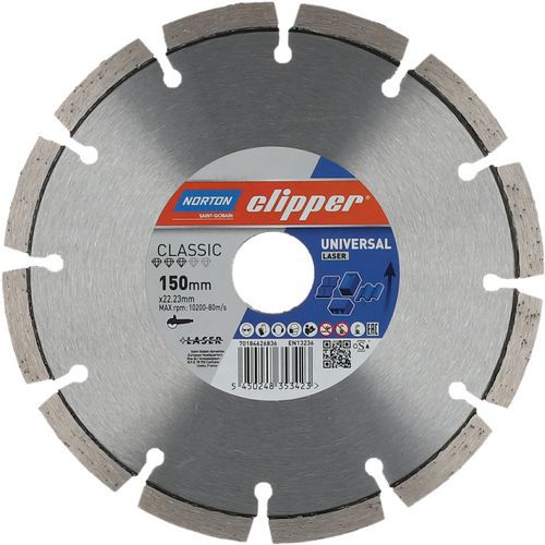 Disque Diamant Classic Universal Laser Ø150x22.23mm