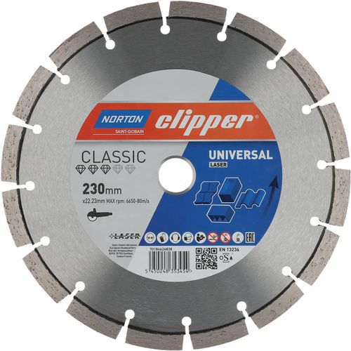 Disque Diamant Classic Universal Laser Ø230x22.23mm