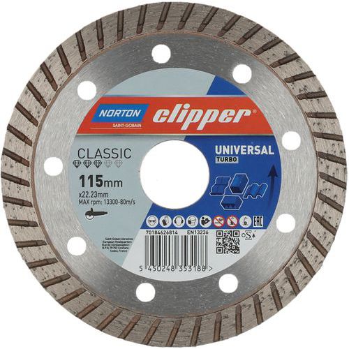 Disque Diamant Classic Universal Turbo Ø115x22.23mm