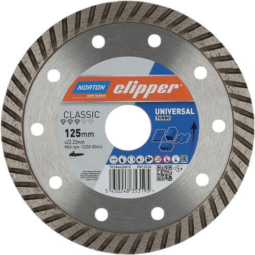 Disque Diamant Classic Universal Turbo Ø125x22.23mm