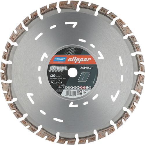 Clipper - Disque Diamant Extreme Asphalt Ø400mm - Alésage 25.4mm - Coupe Béton et Asphalte