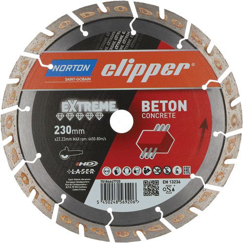 Disque Diamant Extreme Beton Ø230x22.23mm
