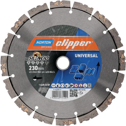 Disque Diamant Pro Universal Silencio Ø230x22.23m