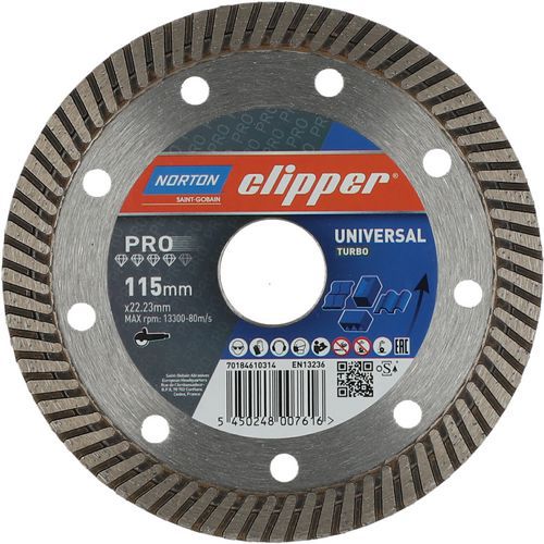 Disque Diamant Pro Universal Turbo Ø115x22.23mm